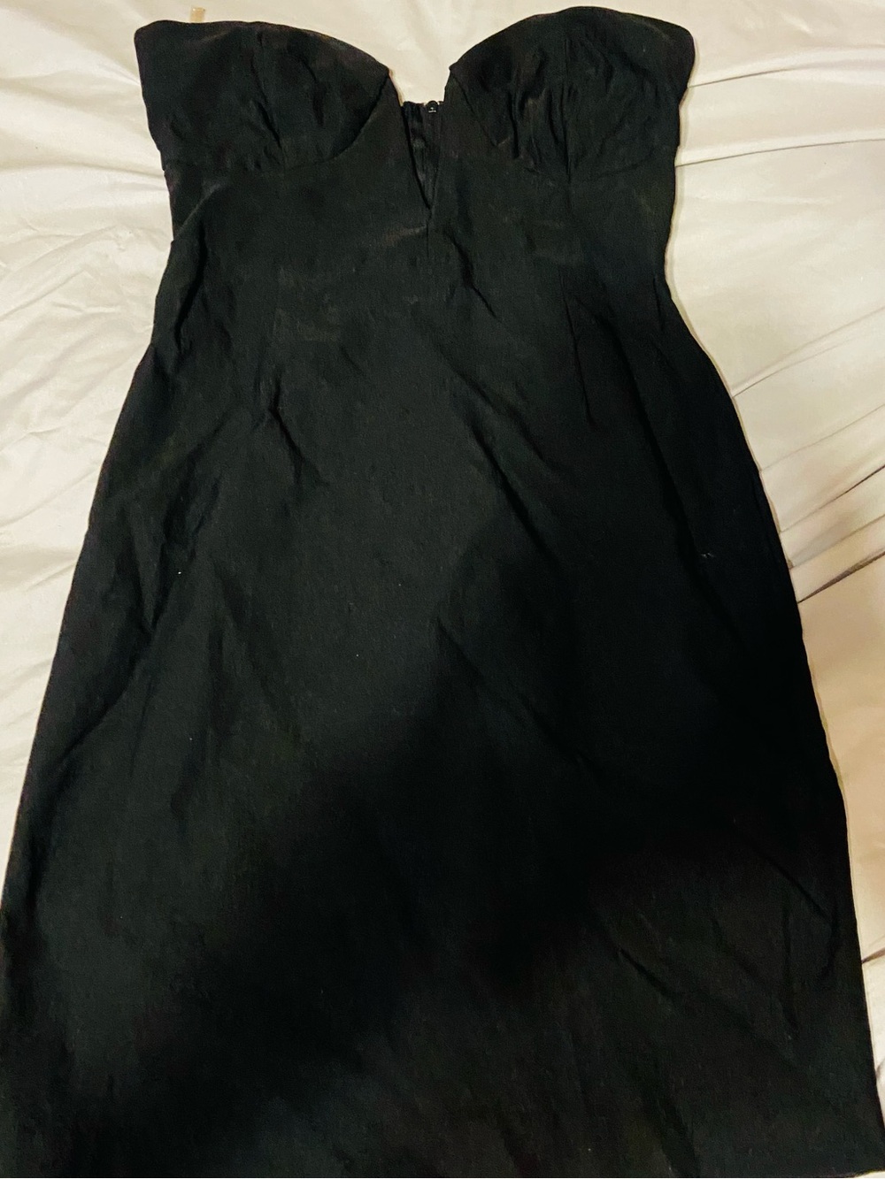 🖤Solemio Strapless Black mini Dress